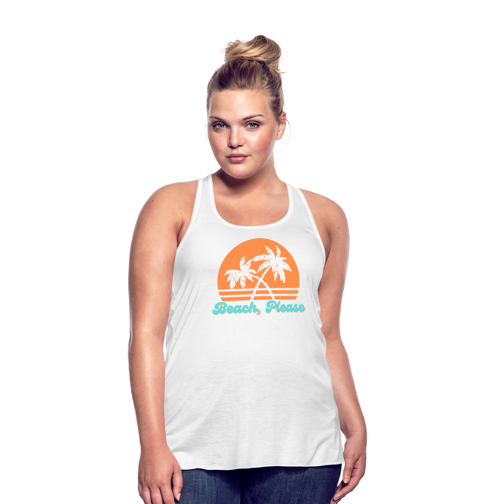 Beach, Please Tank Top - white