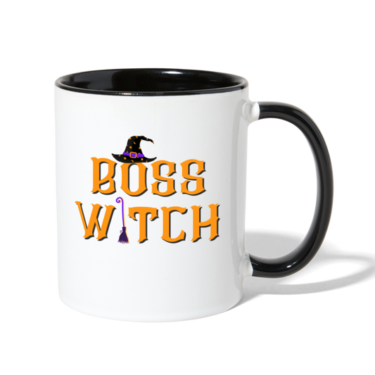 Boss Witch Coffee Mug - white/black