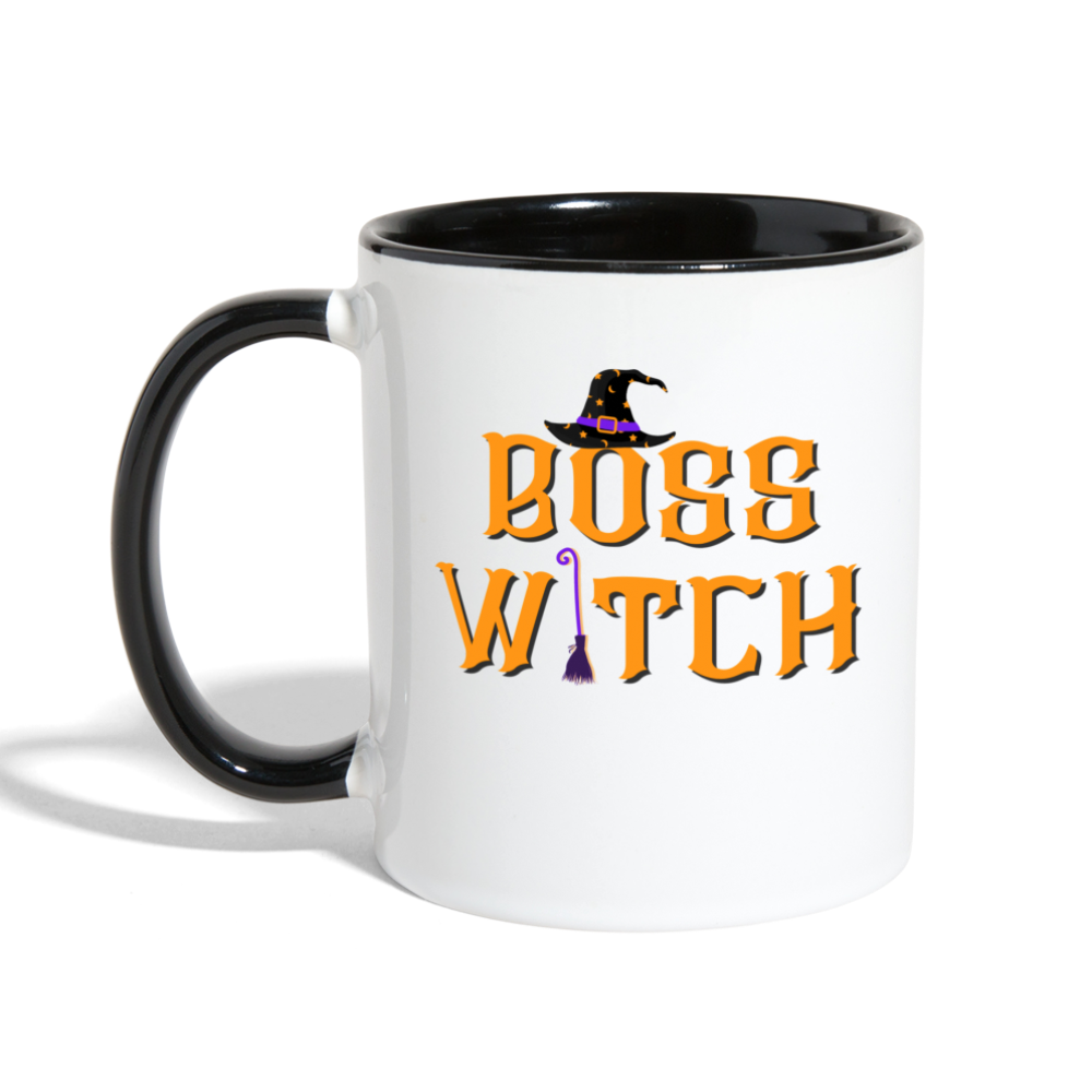 Boss Witch Coffee Mug - white/black
