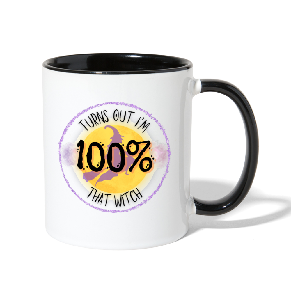 100% That Witch Coffee Mug - white/black