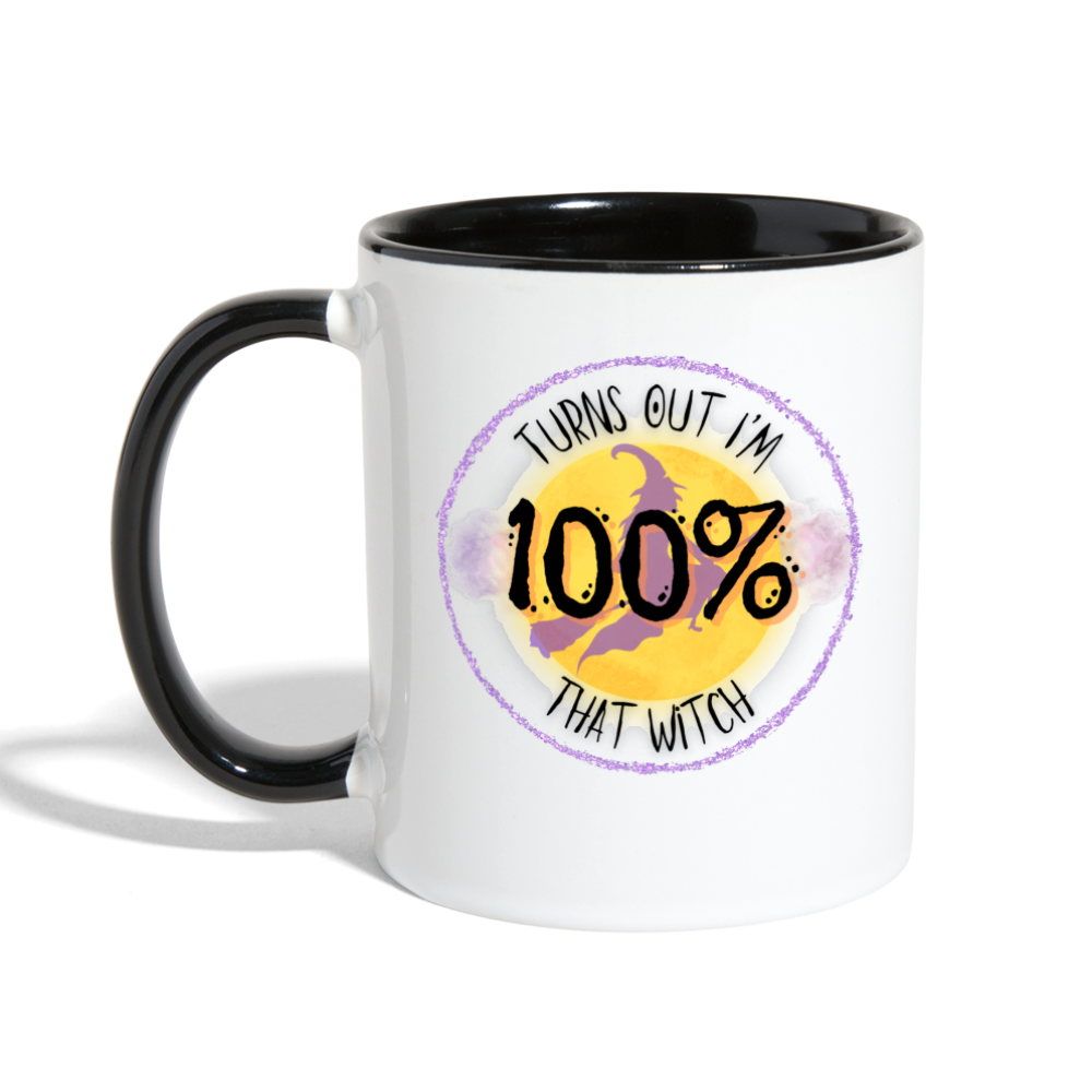 100% That Witch Coffee Mug - white/black