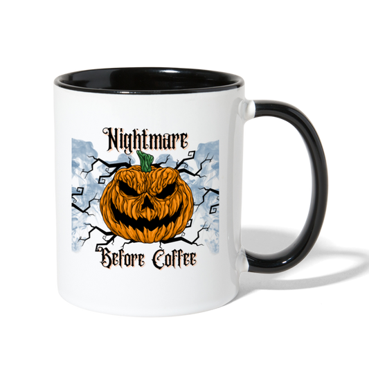 Nightmare Before Coffee Mug - white/black