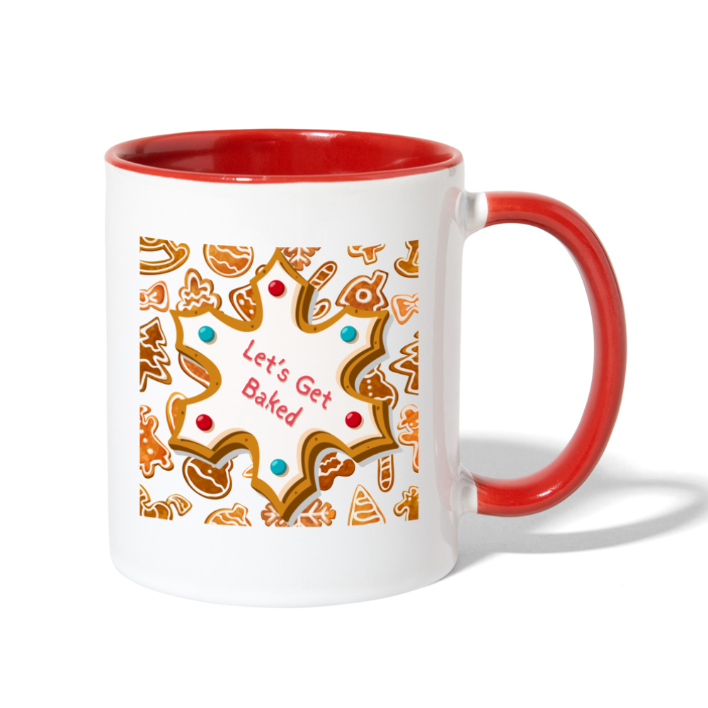 Let's Get Baked Mug - white/red