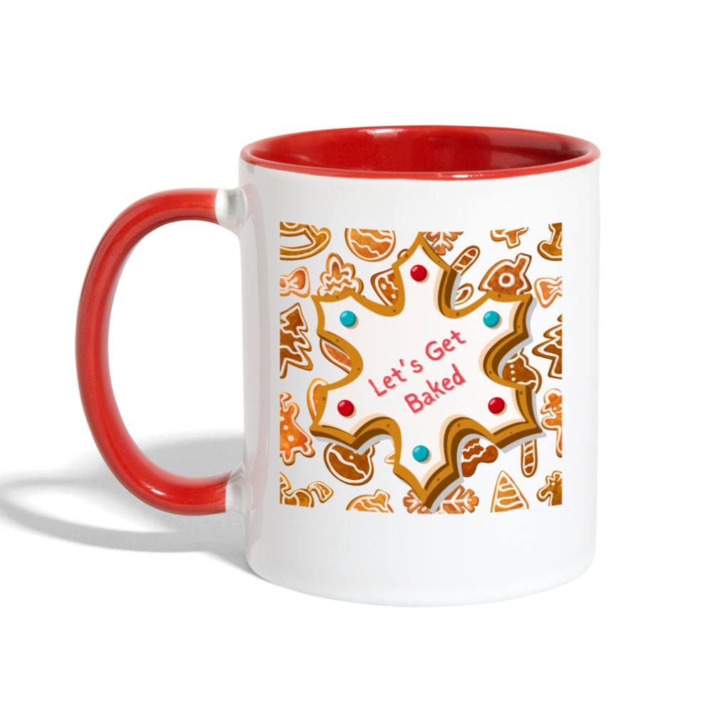 Let's Get Baked Mug - white/red