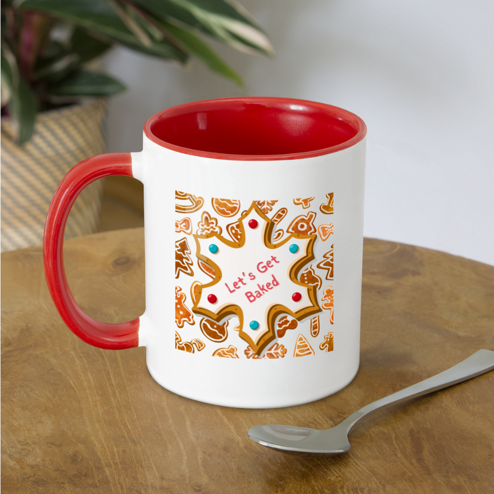 Let's Get Baked Mug - white/red