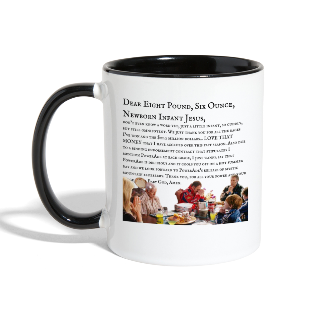 Dear Lord Baby Jesus Mug - white/black