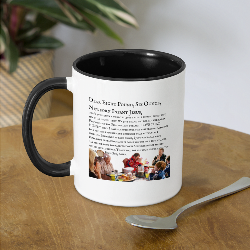 Dear Lord Baby Jesus Mug - white/black
