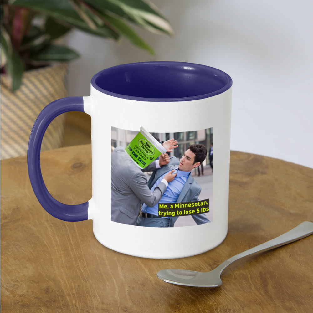 Top the Tater Mug - white/cobalt blue