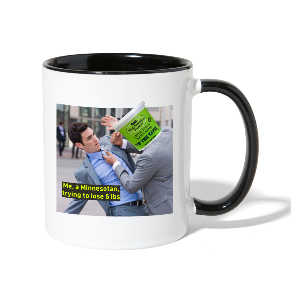 Top the Tater Mug - white/black