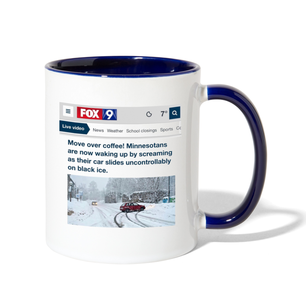 Move Over Coffee! Mug - white/cobalt blue