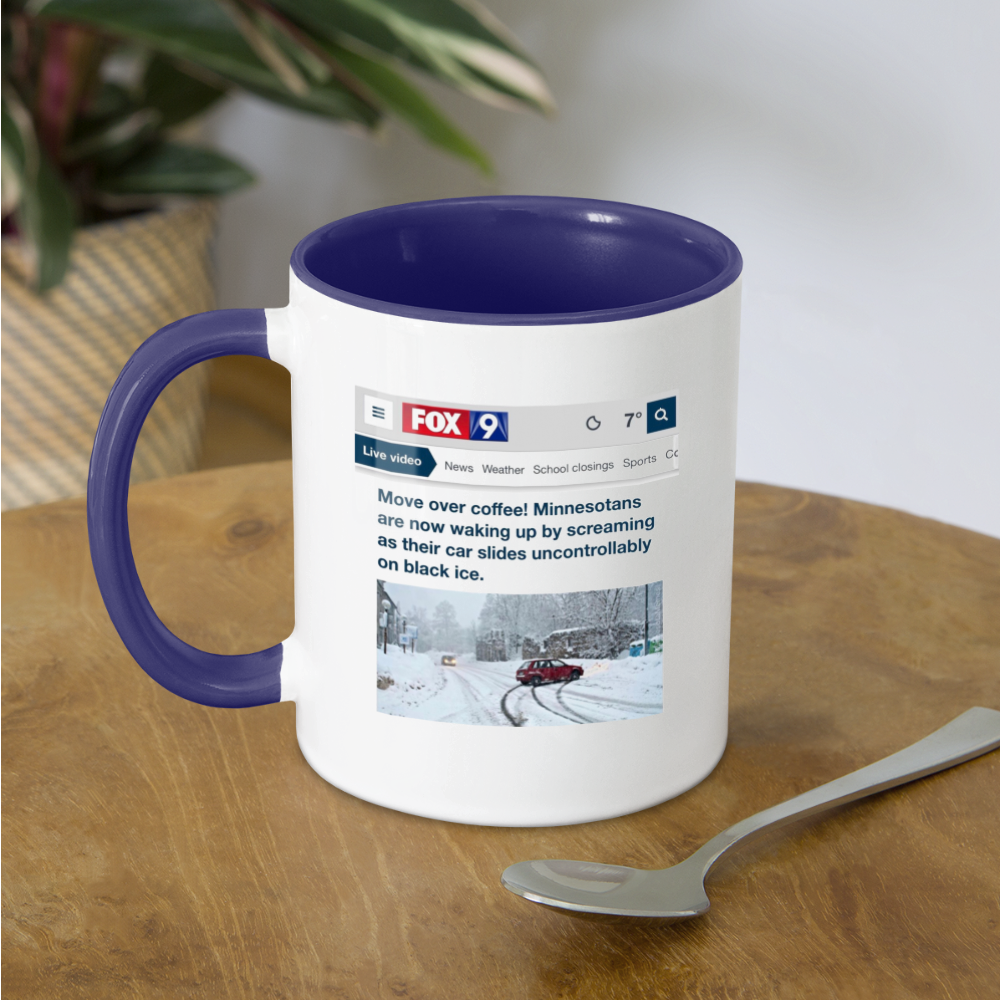 Move Over Coffee! Mug - white/cobalt blue