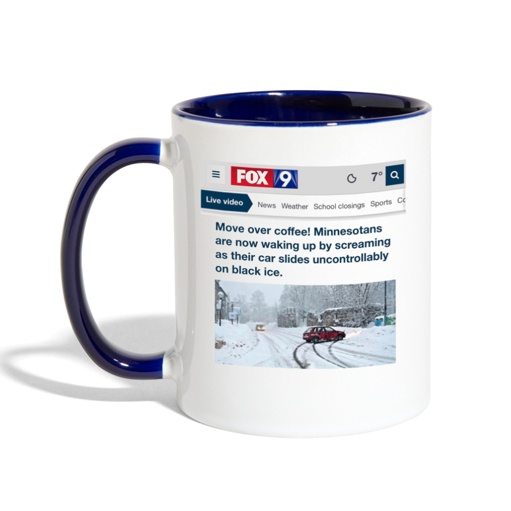 Move Over Coffee! Mug - white/cobalt blue