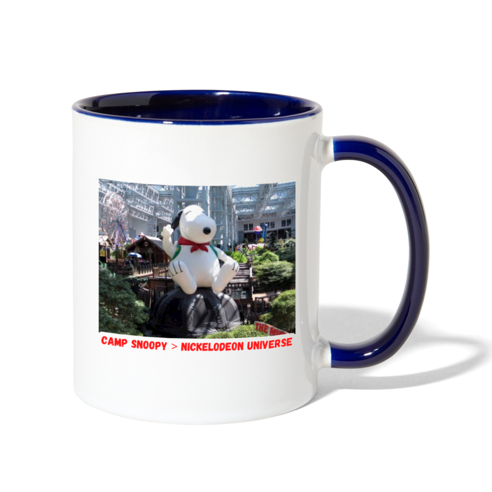 Camp Snoopy Was Better Mug - white/cobalt blue