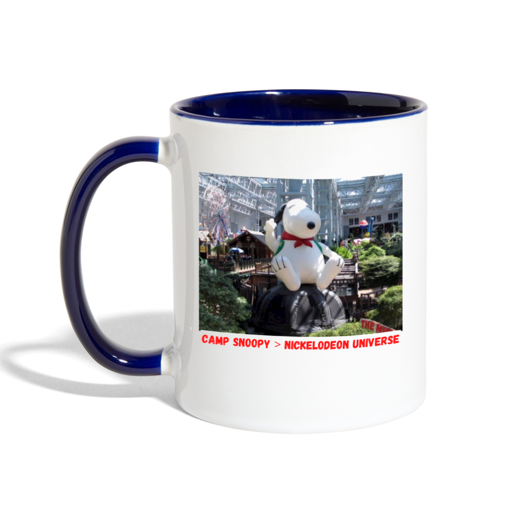 Camp Snoopy Was Better Mug - white/cobalt blue