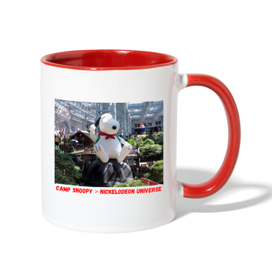 Camp Snoopy Was Better Mug - white/red