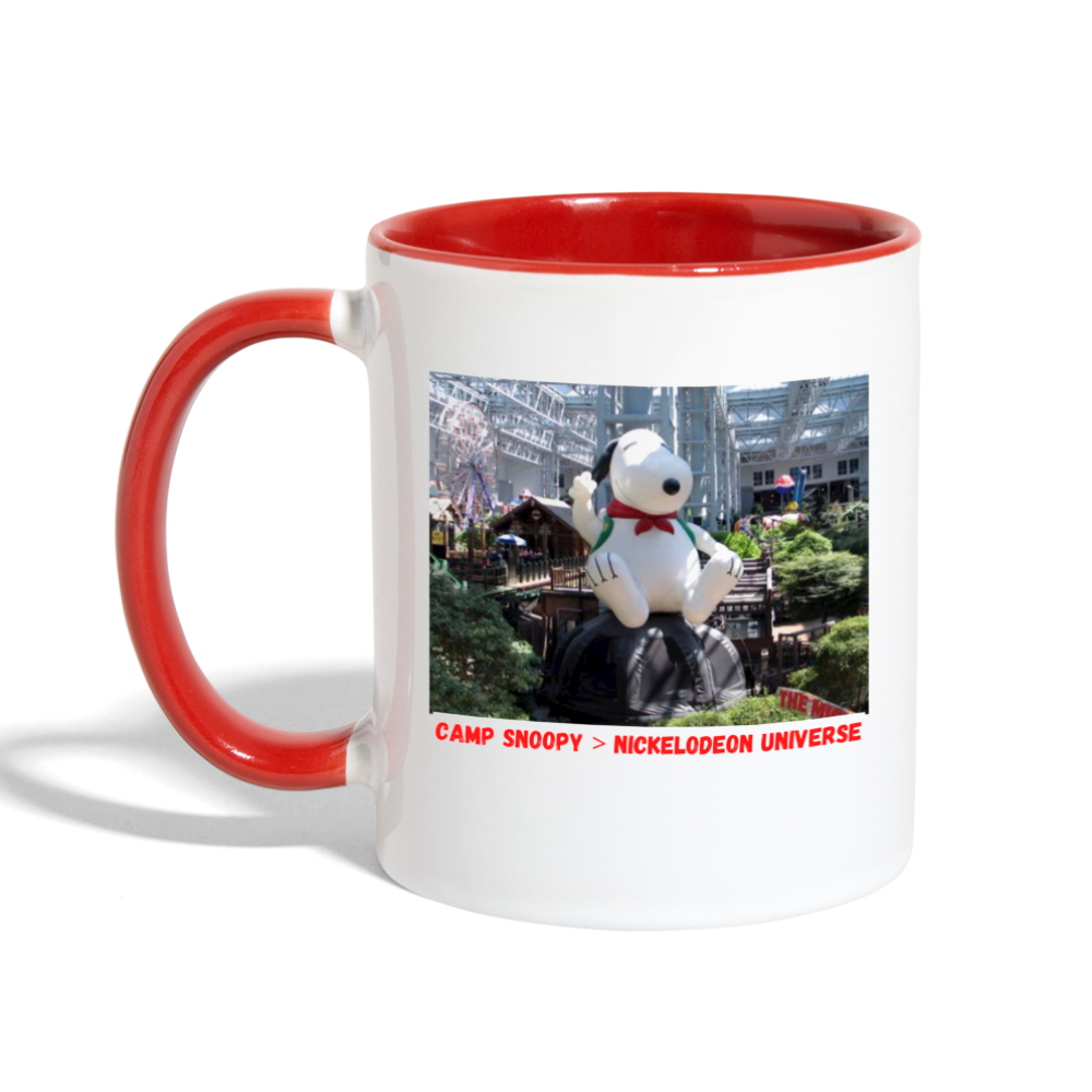 Camp Snoopy Was Better Mug - white/red