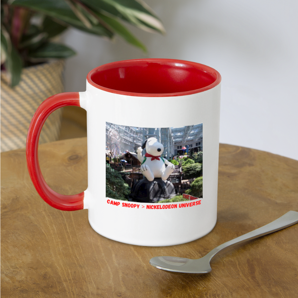 Camp Snoopy Was Better Mug - white/red