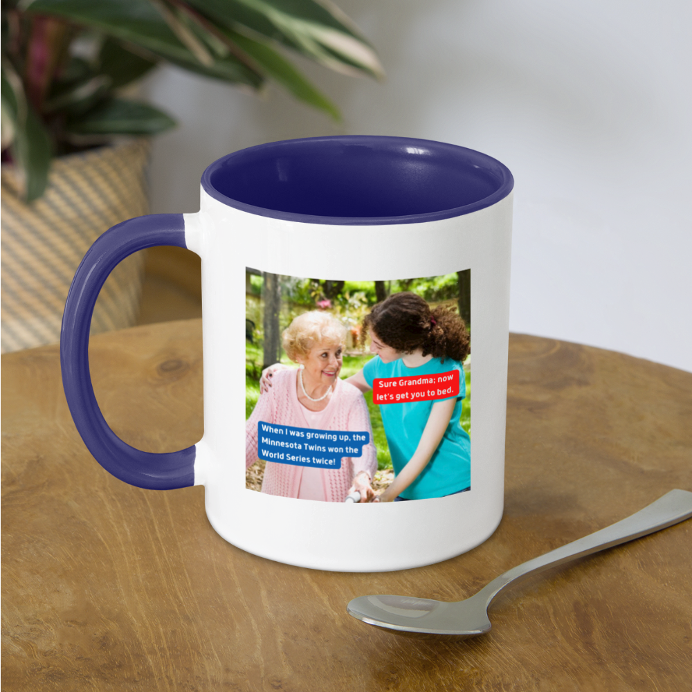MN Twins Myth Mug - white/cobalt blue