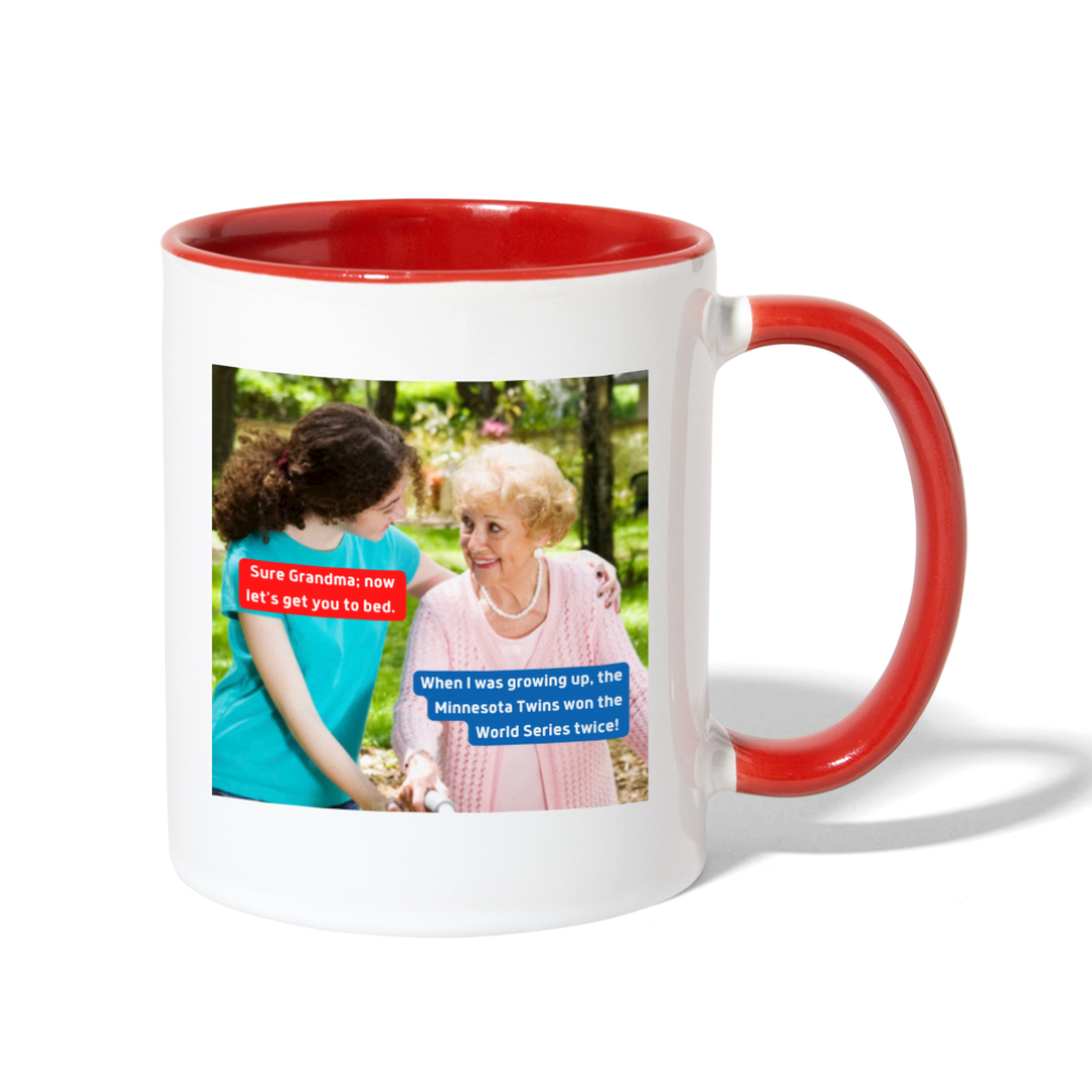MN Twins Myth Mug - white/red