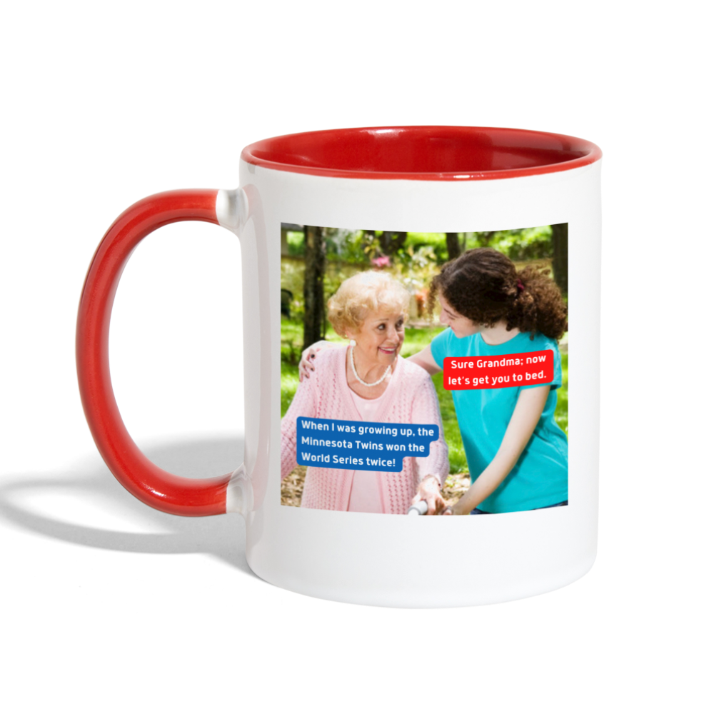 MN Twins Myth Mug - white/red