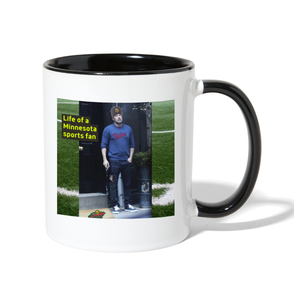 Life of a MN Sports Fan Mug - white/black