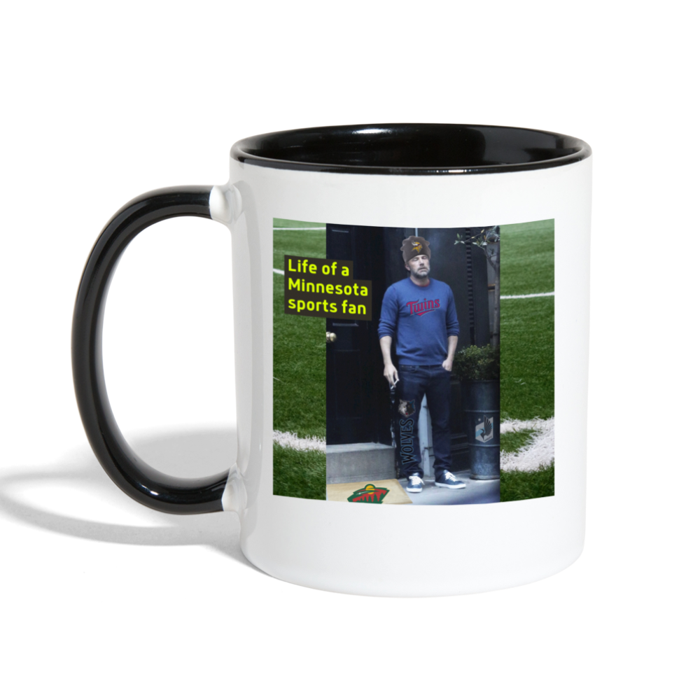 Life of a MN Sports Fan Mug - white/black
