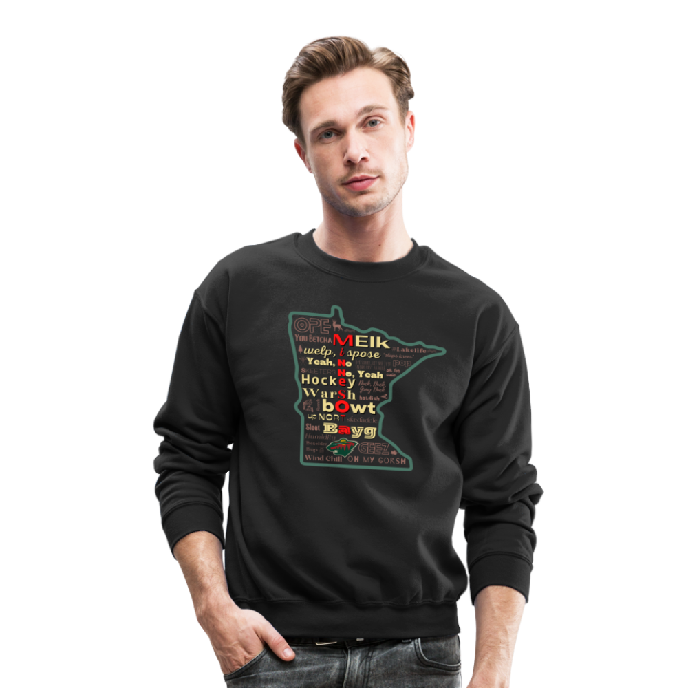 MN Words & Wild Unisex Sweatshirt - black