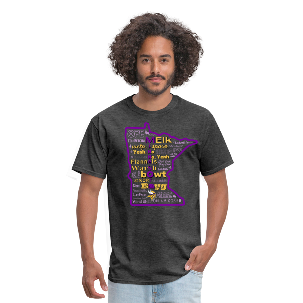 MN Words Vikings Theme Unisex Classic T - heather black