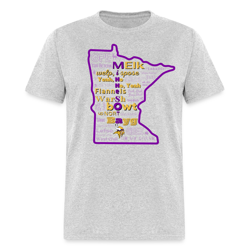 MN Words Vikings Theme Unisex Classic T - heather gray