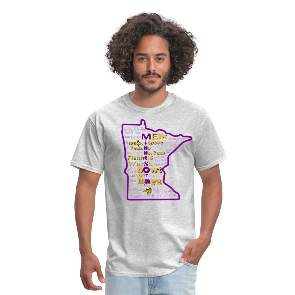 MN Words Vikings Theme Unisex Classic T - heather gray