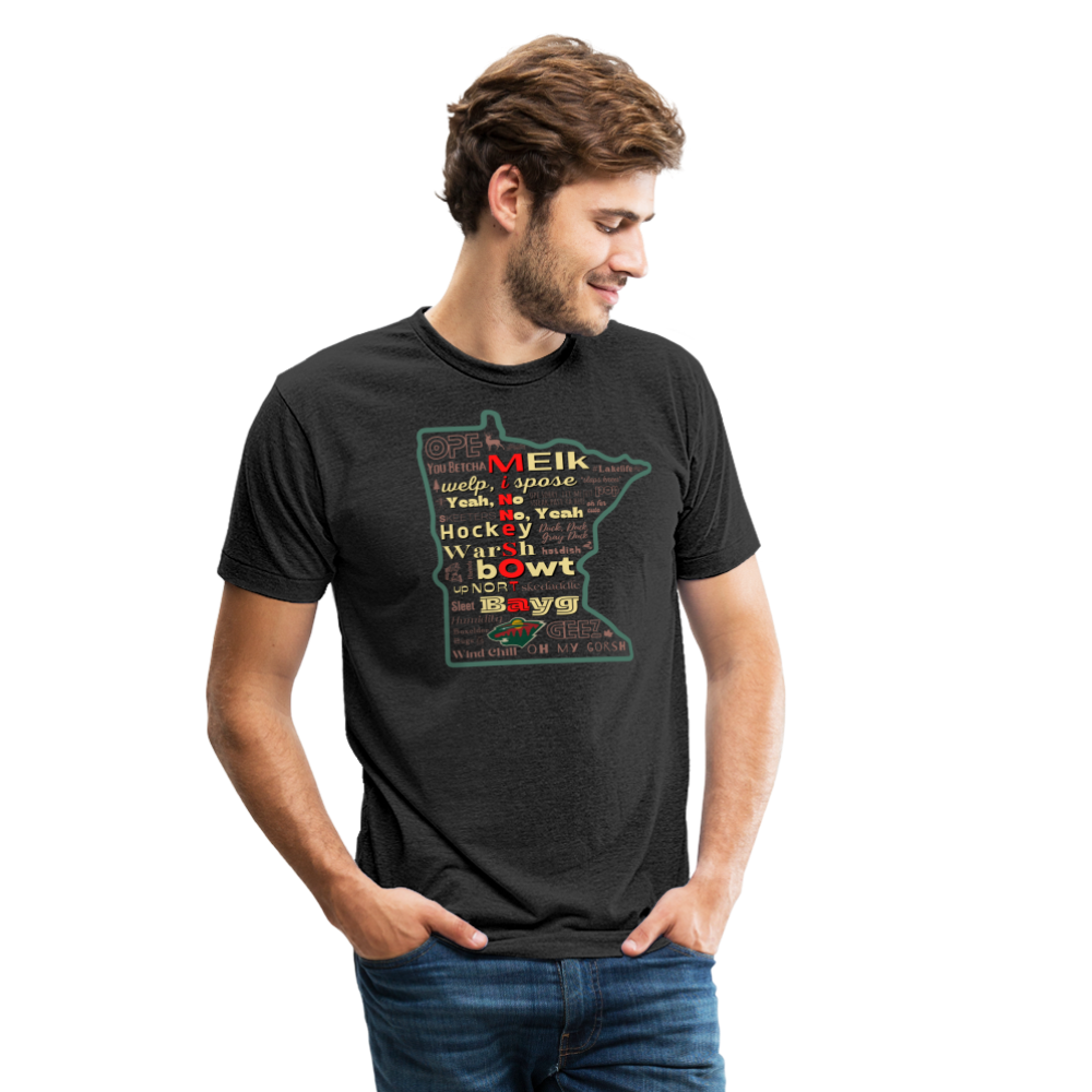 MN Words Wild Theme Unisex Tri-Blend T - heather black