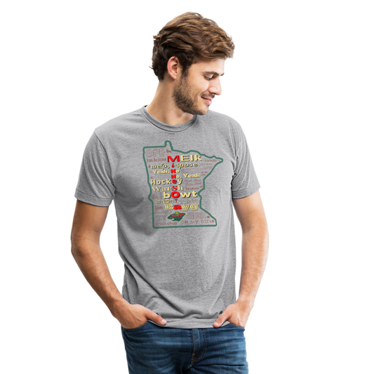 MN Words Wild Theme Unisex Tri-Blend T - heather grey
