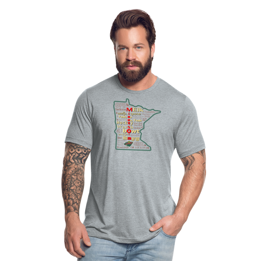 MN Words Wild Theme Unisex Tri-Blend T - heather grey
