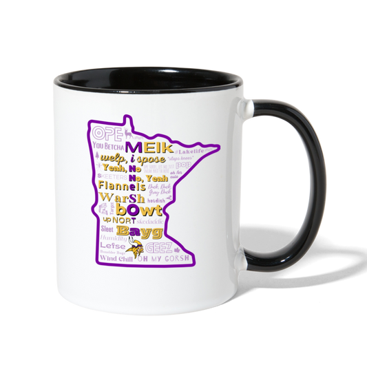 MN Words Viking Theme Mug - white/black