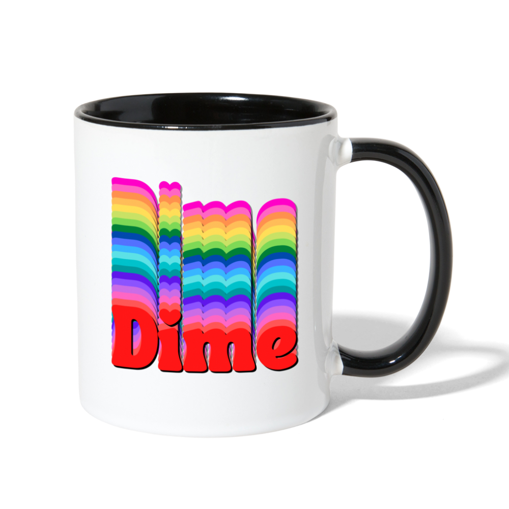 Dime Mug - white/black