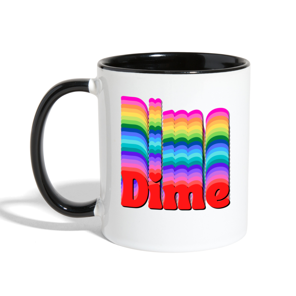 Dime Mug - white/black
