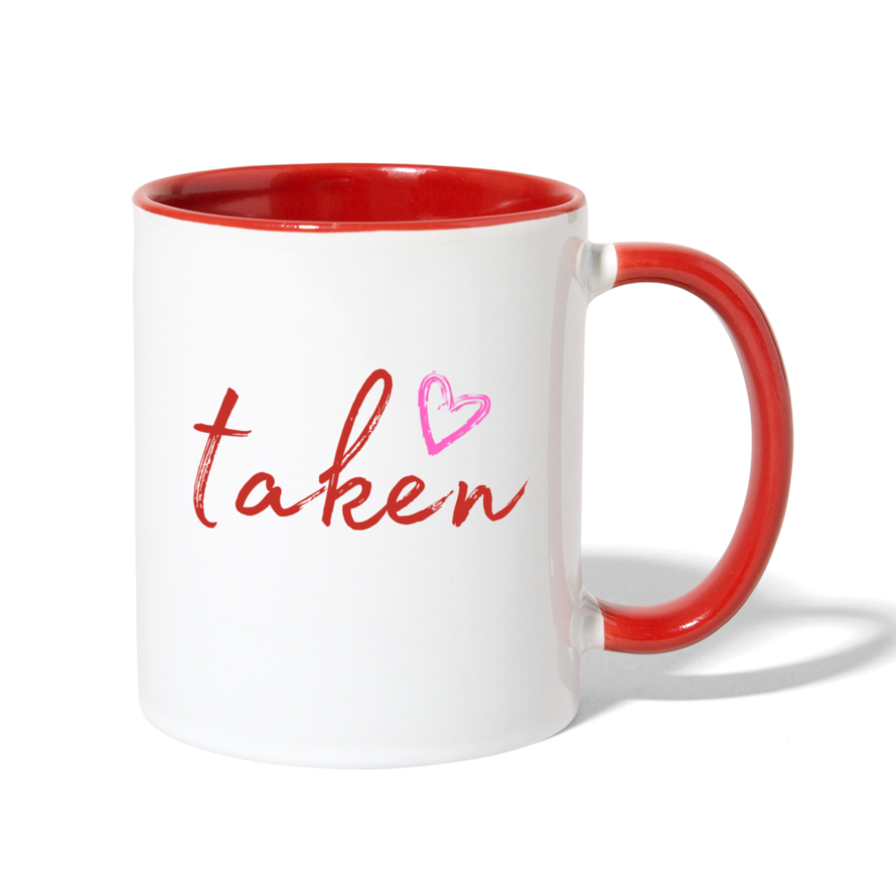 Taken Mug - white/red