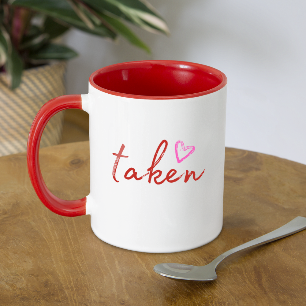 Taken Mug - white/red