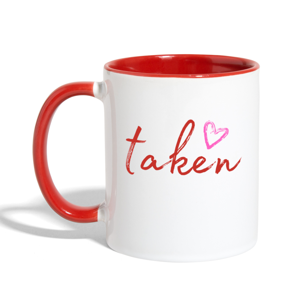 Taken Mug - white/red