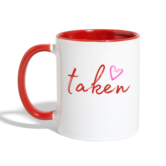 Taken Mug - white/red