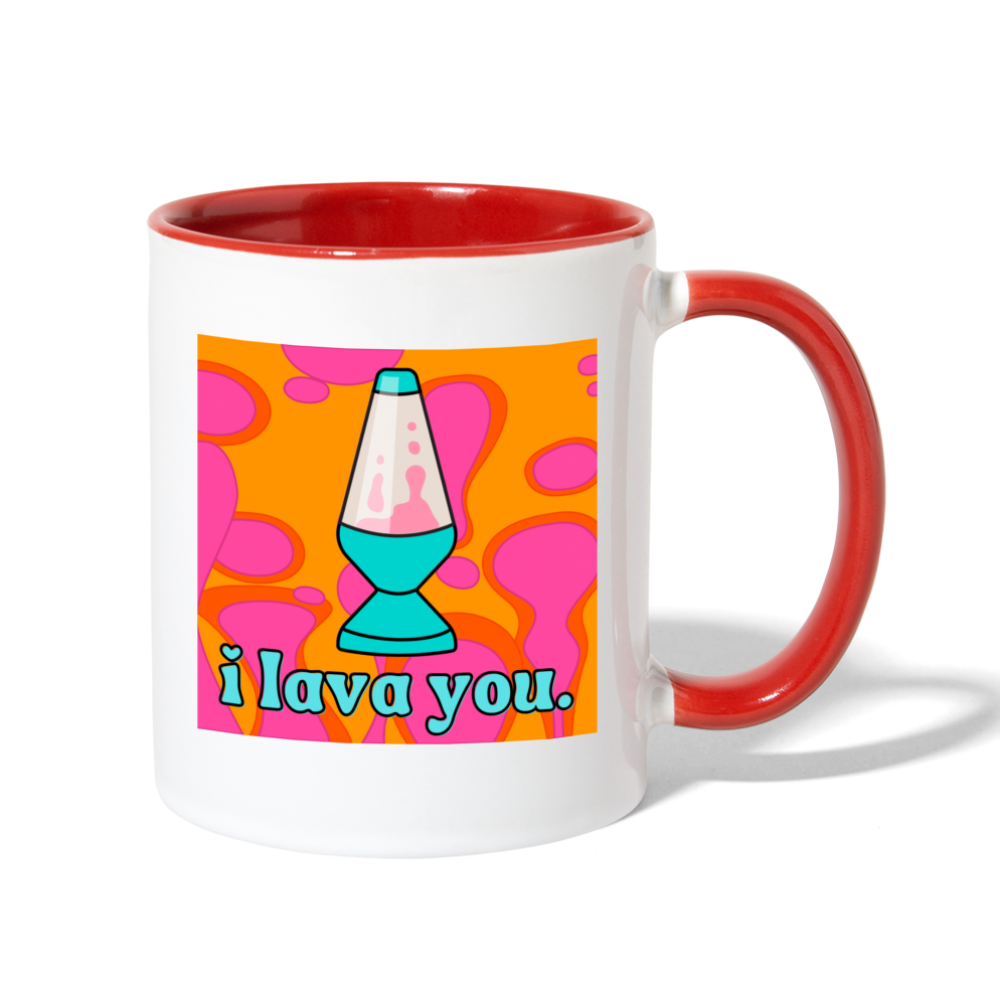 I Lava You - white/red