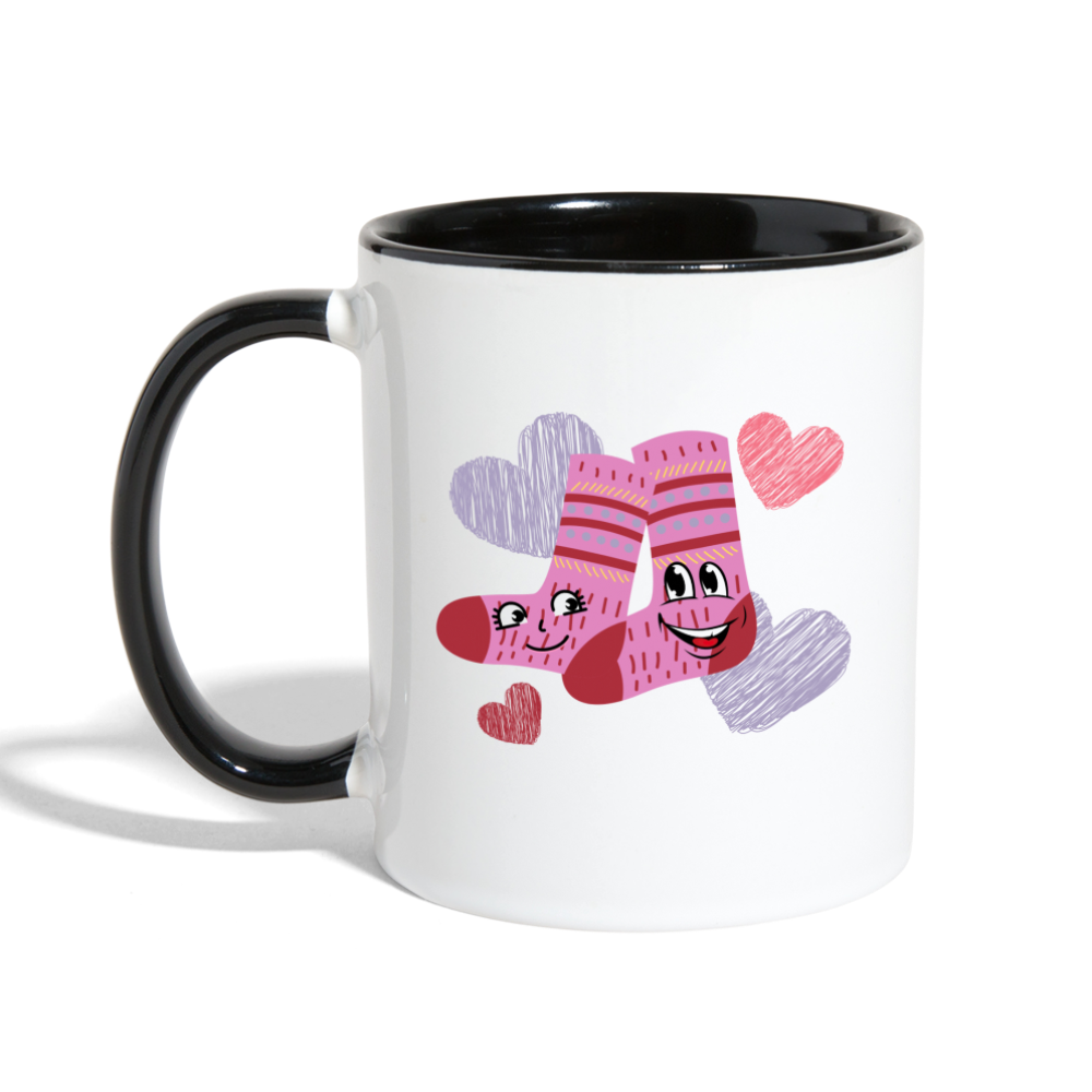 Long Lost Socks Mug - white/black