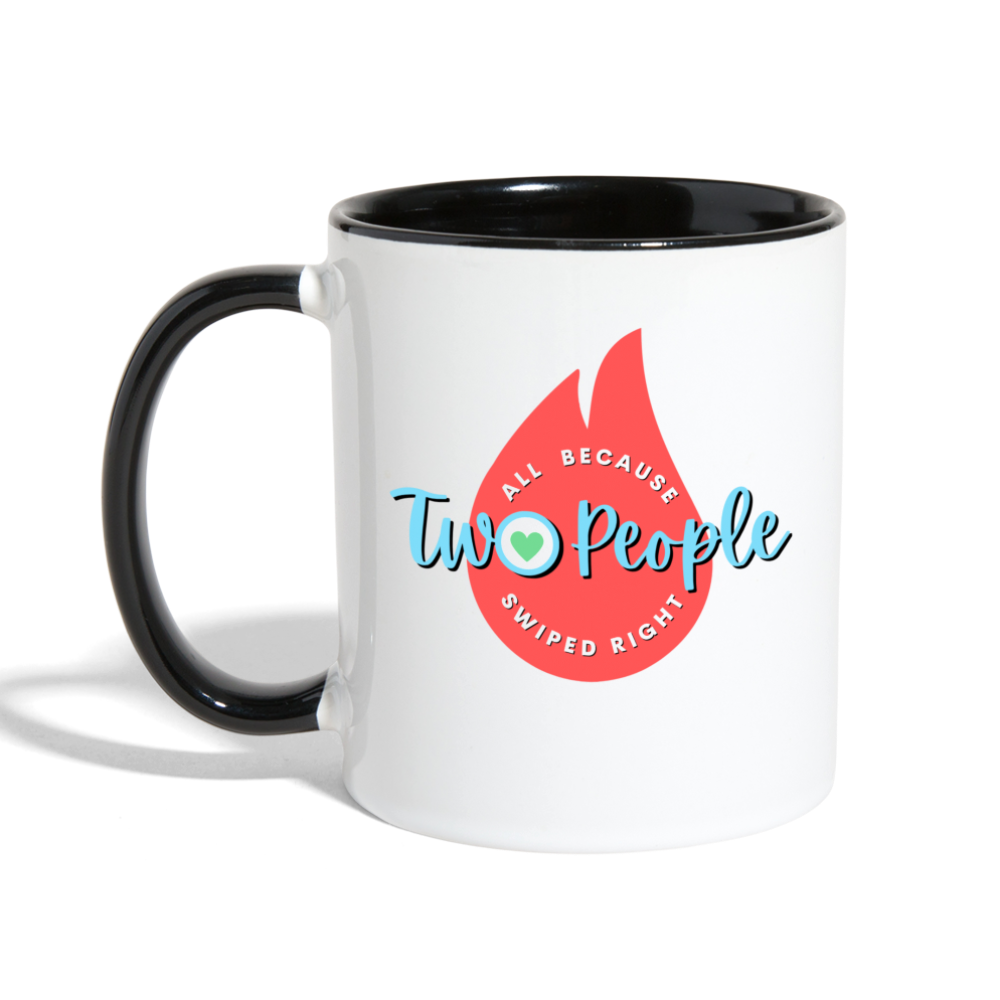 Swiped Right Mug - white/black