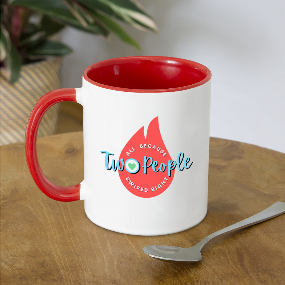 Swiped Right Mug - white/red