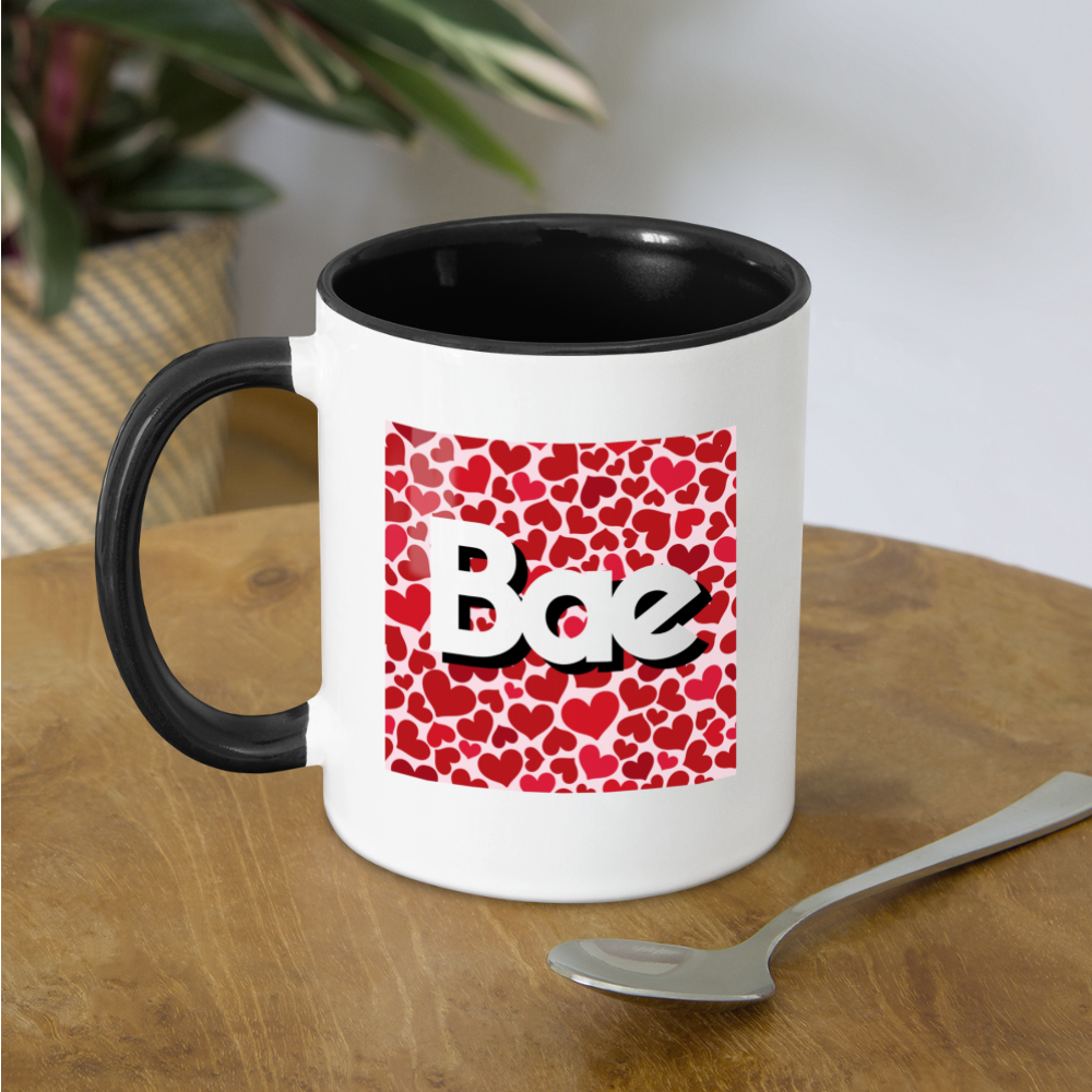 Bae Heart Mug - white/black