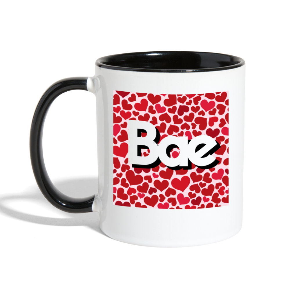 Bae Heart Mug - white/black