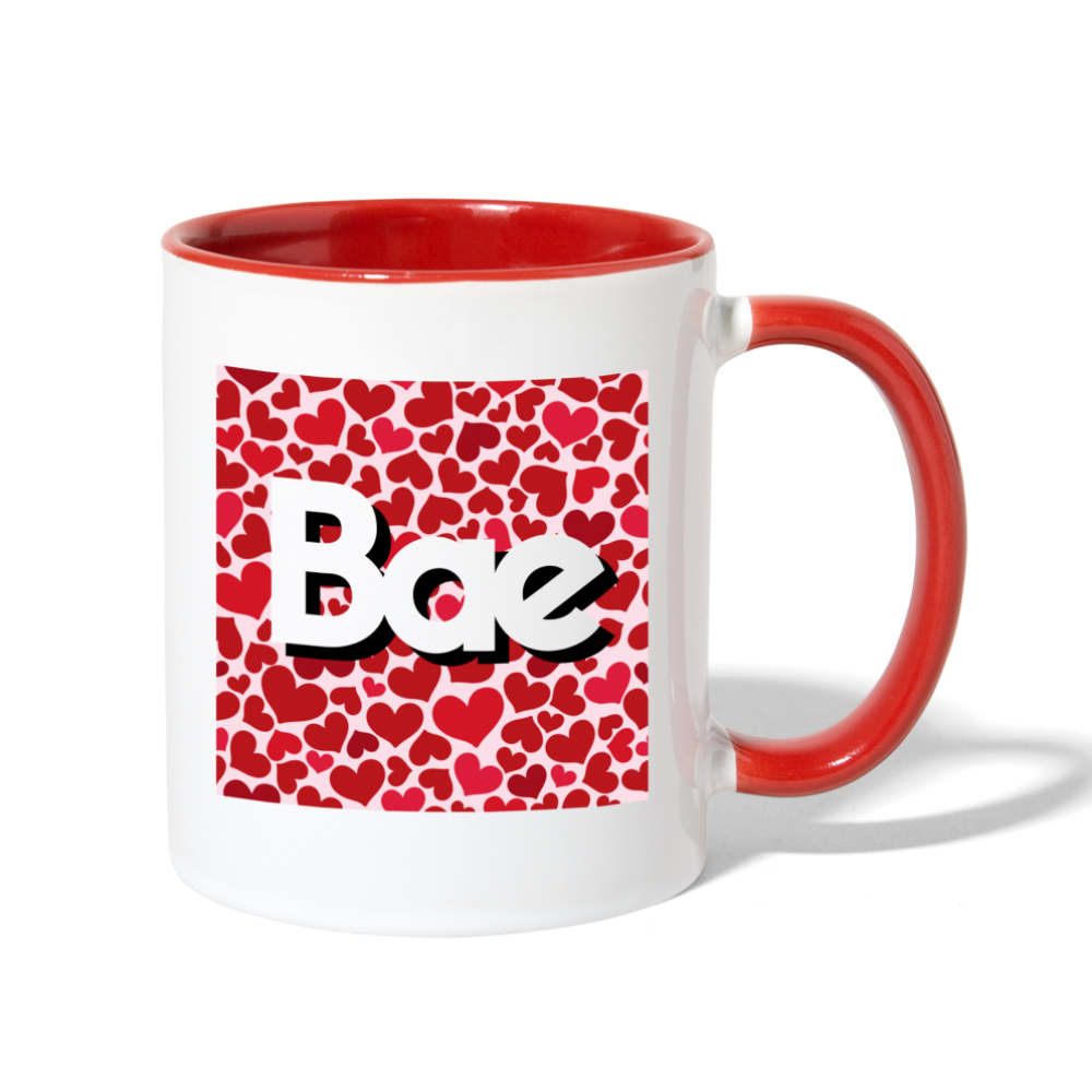 Bae Heart Mug - white/red