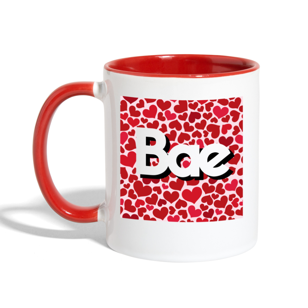 Bae Heart Mug - white/red