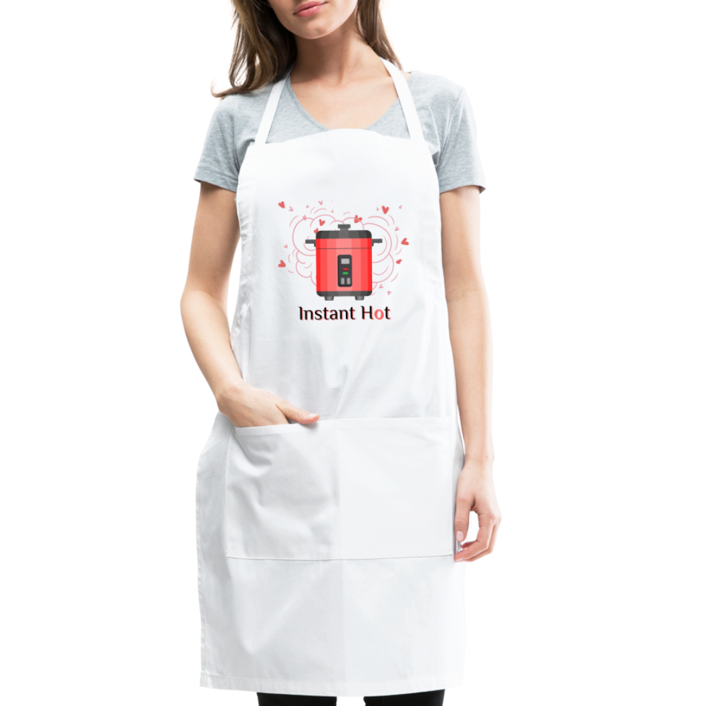Instant Hot Adjustable Apron - white
