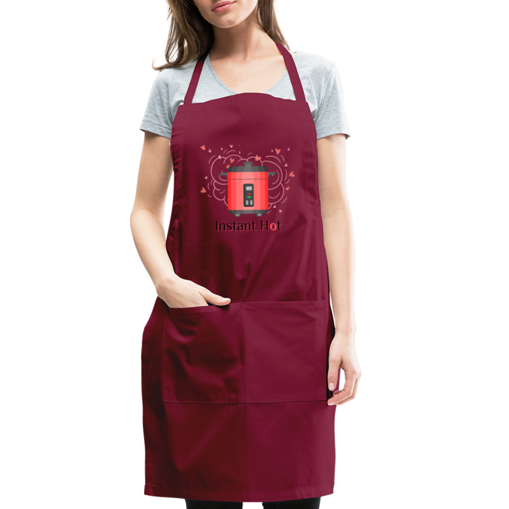Instant Hot Adjustable Apron - burgundy